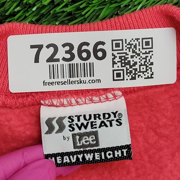 Vintage 80s LEE Sweatshirt Womens Large 21x24 USA - Picture 7 of 11